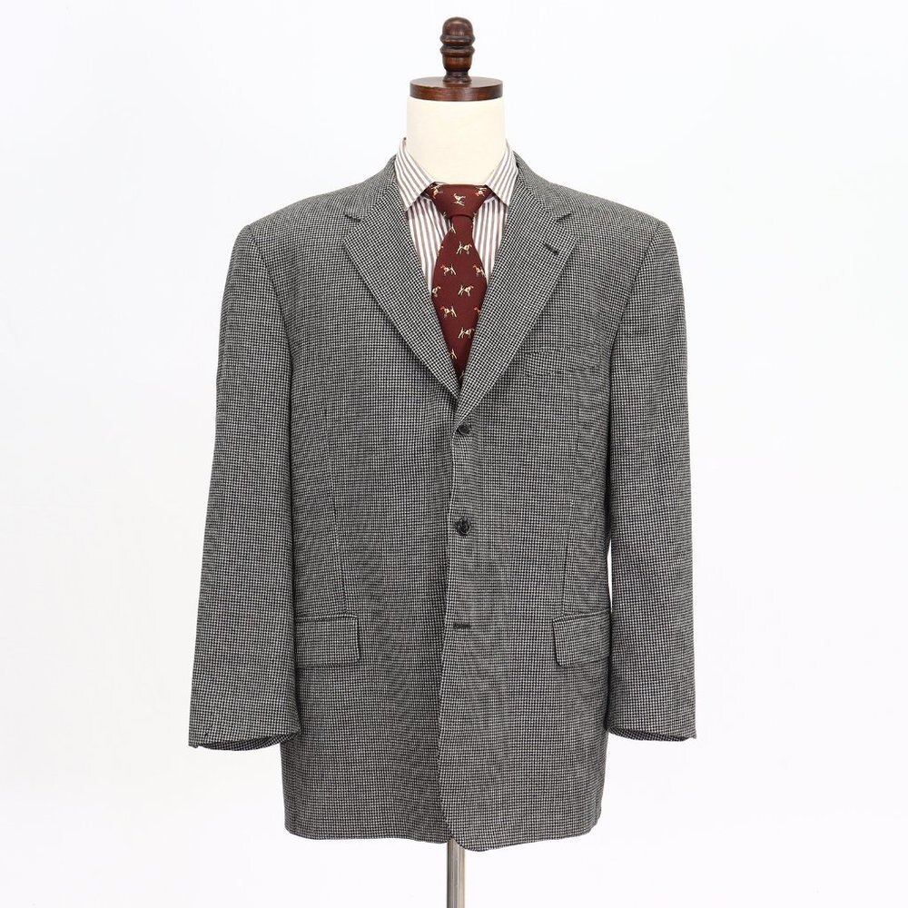 Joseph Abboud 46R Beige HT 3-Button Sport Coat Blazer Jacket V435